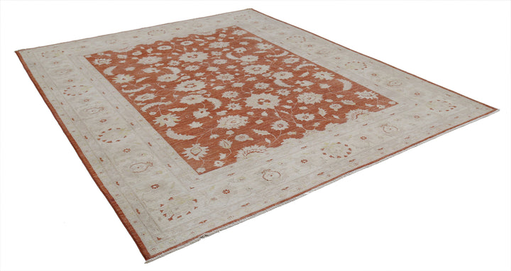 Afghan Ziegler Farhan Rug 7' 10" x 9' 7" Hand-Knotted | No. AT39464