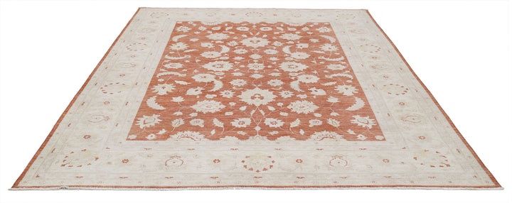 Afghan Ziegler Farhan Rug 7' 10" x 9' 7" Hand-Knotted | No. AT39464
