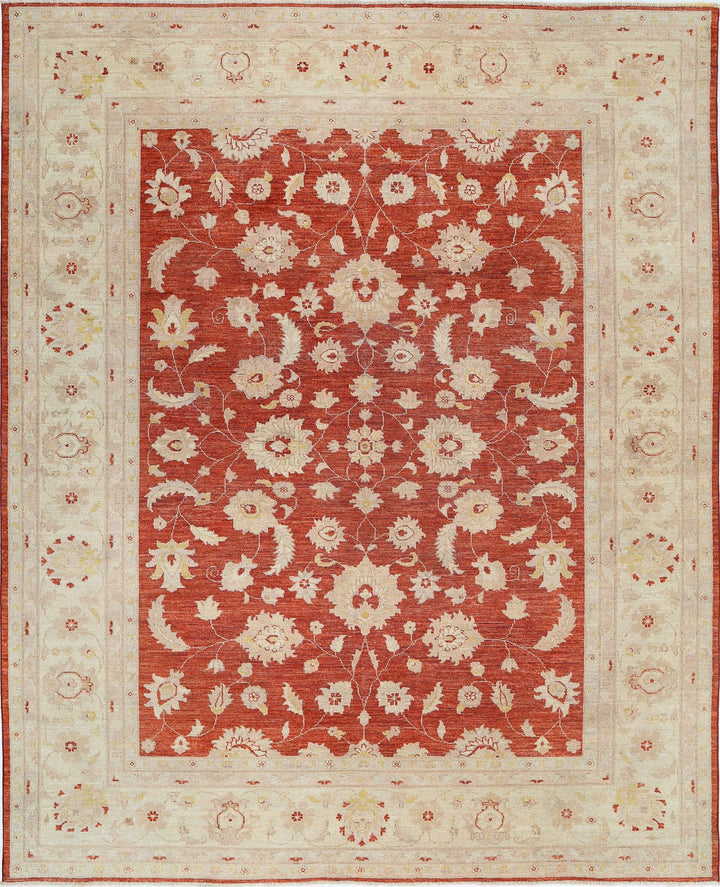 Afghan Ziegler Farhan Rug 7' 10" x 9' 7" Hand-Knotted