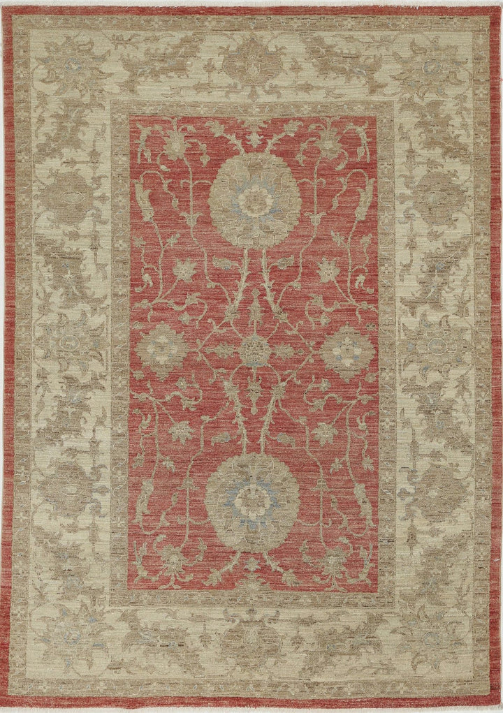 Afghan Ziegler Farhan Rug 5' 6" x 7' 9" Hand-Knotted