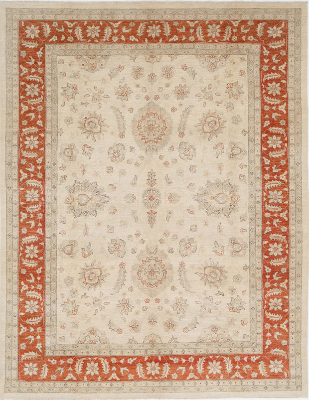 Hand Knotted Ziegler Farhan Wool Rug 9' 0" x 11' 6" - No. AT32519