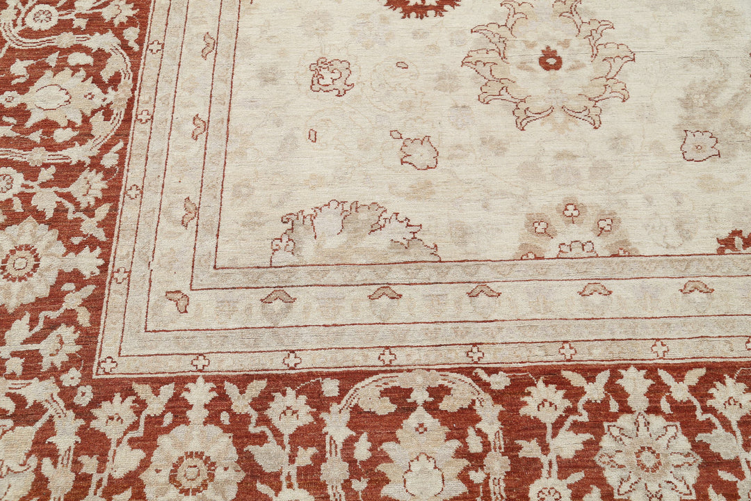 Afghan Ziegler Rug 15' 0" x 21' 6" Hand-Knotted | No. AT90482