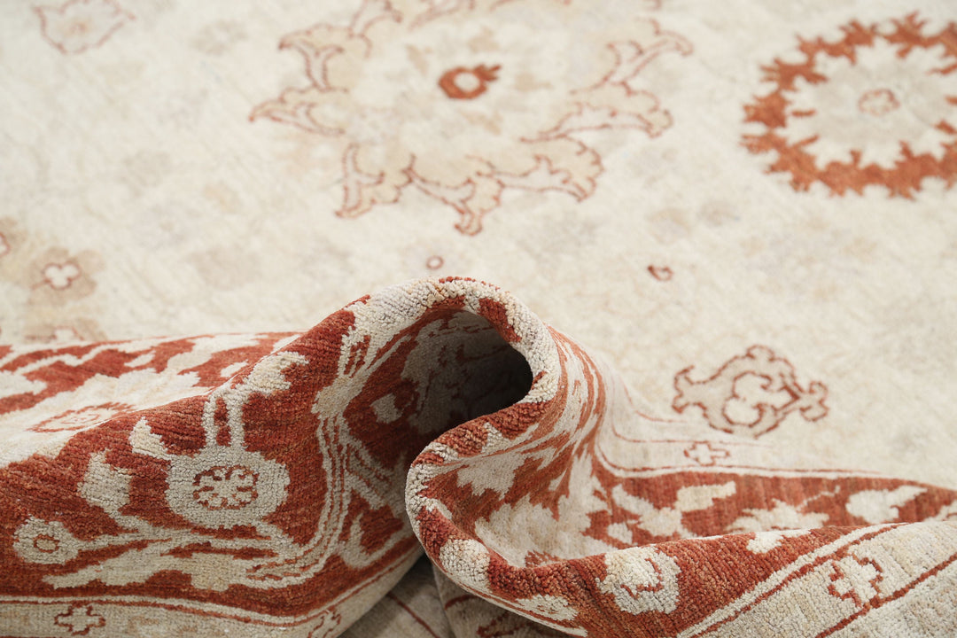 Afghan Ziegler Rug 15' 0" x 21' 6" Hand-Knotted | No. AT90482