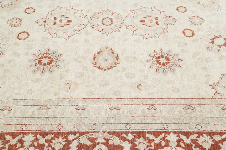 Afghan Ziegler Rug 15' 0" x 21' 6" Hand-Knotted | No. AT90482