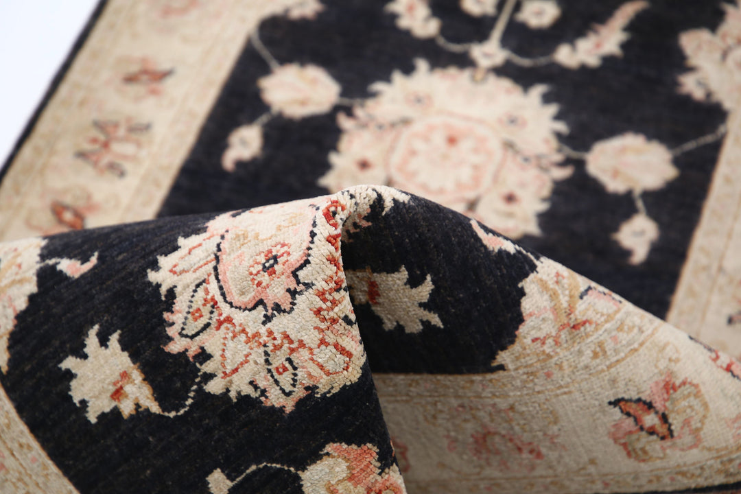 Afghan Ziegler Rug 2' 7" x 9' 7" Hand-Knotted | No. AT88370