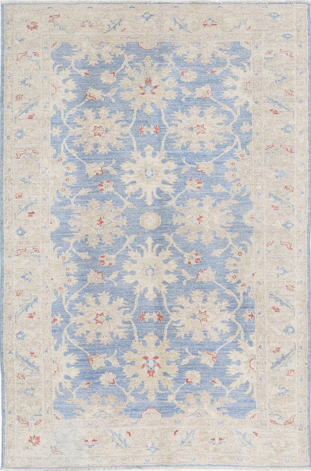 Hand Knotted Ziegler Farhan Wool Rug 4' 2" x 6' 4" - No. AT17157