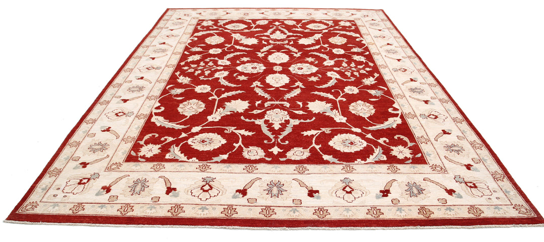 Afghan Ziegler Rug 9' 0" x 11' 11" Hand-Knotted | No. AT47997