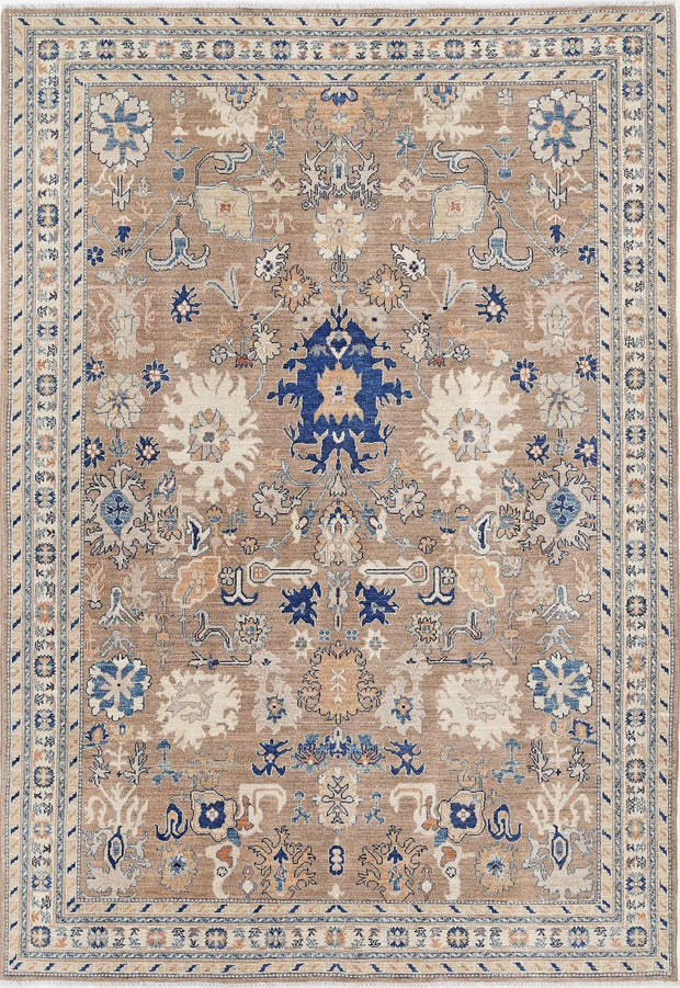 Hand Knotted Ziegler Farhan Wool Rug 6' 5" x 9' 4" - No. AT67335