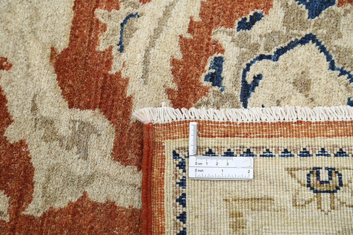 Afghan Ziegler Rug 8' 0" x 10' 0" Hand-Knotted | No. AT58619