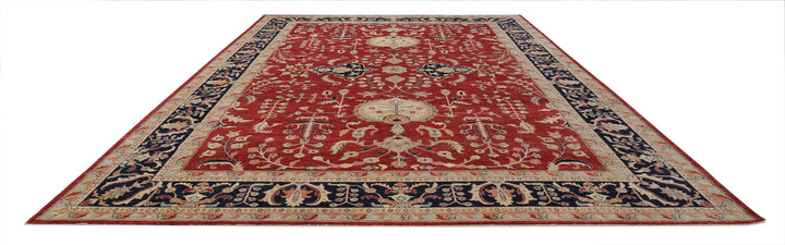Afghan Ziegler Rug 11' 6" x 16' 9" Hand-Knotted | No. AT97857