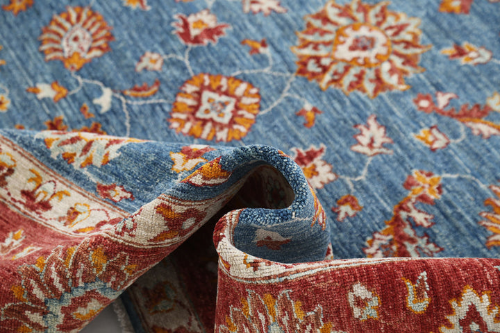Afghan Ziegler Rug 8' 3" x 9' 10" Hand-Knotted | No. AT98220