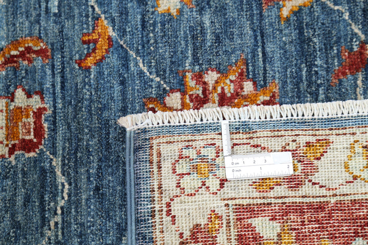 Afghan Ziegler Rug 8' 3" x 9' 10" Hand-Knotted | No. AT98220