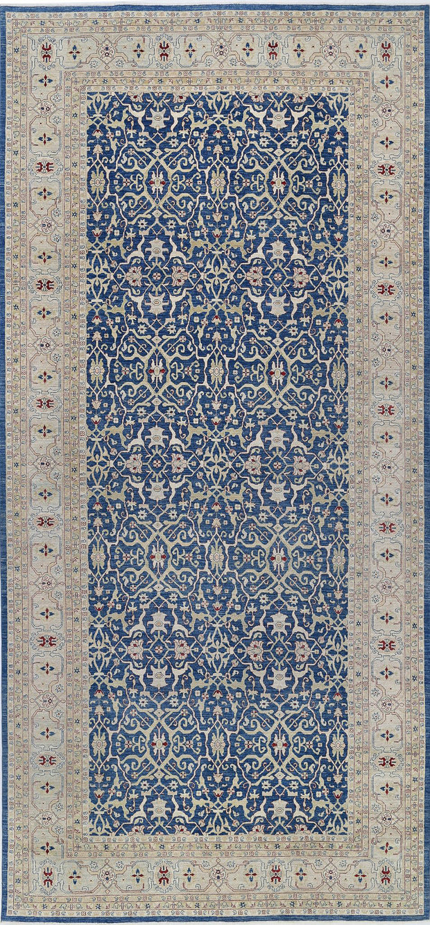 Hand Knotted Ziegler Farhan Wool Rug 9' 8" x 21' 2" - No. AT89624