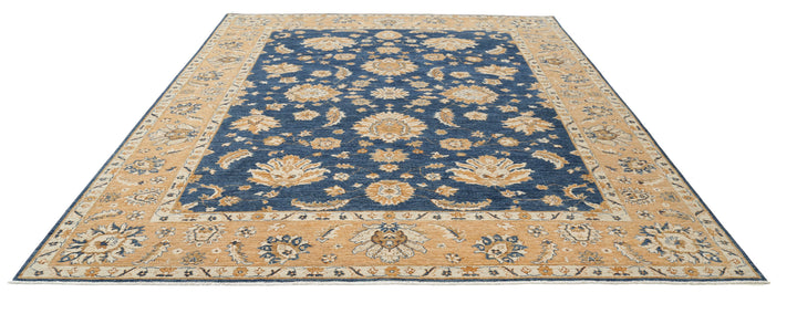 Afghan Ziegler Farhan Rug 9' 3" x 11' 7" Hand-Knotted | No. AT19212