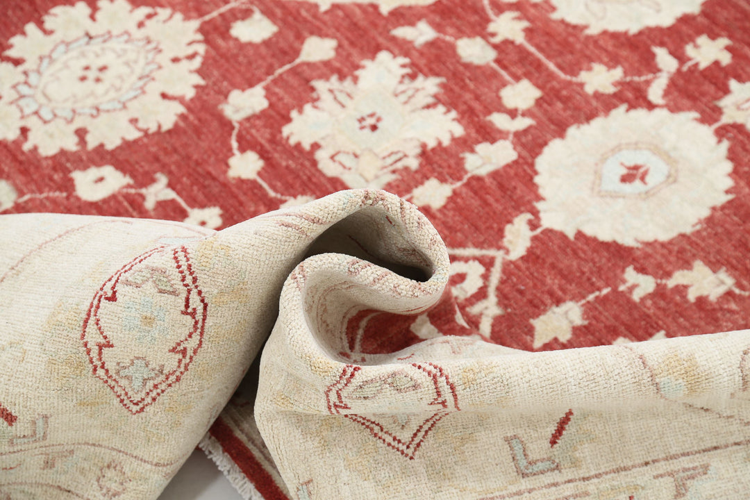 Afghan Ziegler Rug 9'11" x 13'8" Hand-Knotted | No. AT17820