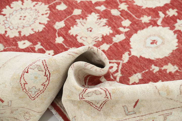 Afghan Ziegler Rug 9'11" x 13'8" Hand-Knotted | No. AT17820