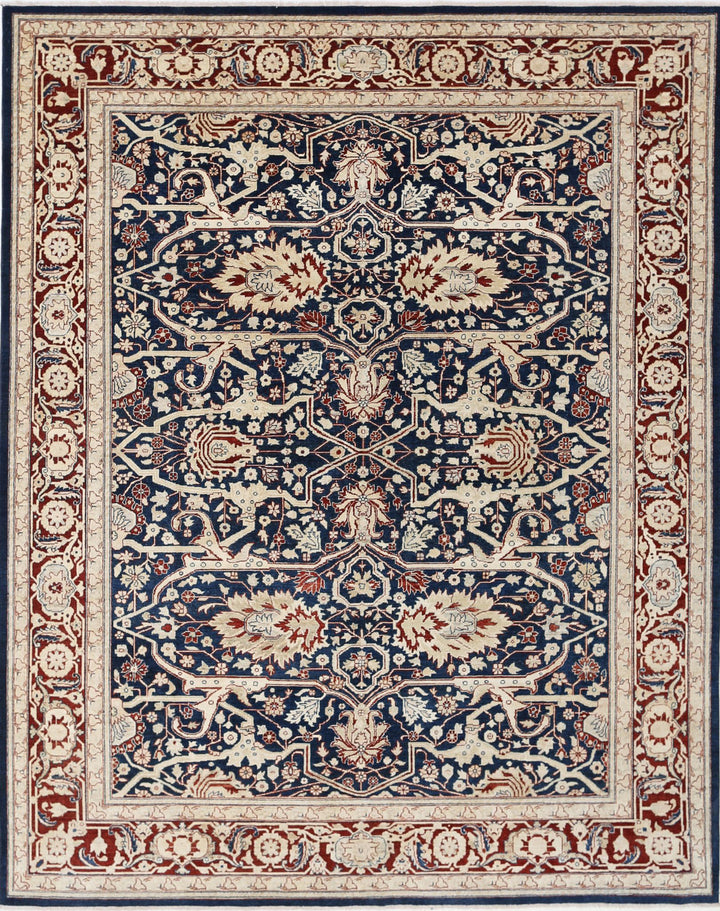 Afghan Ziegler Rug 9' 0" x 11' 6" Hand-Knotted