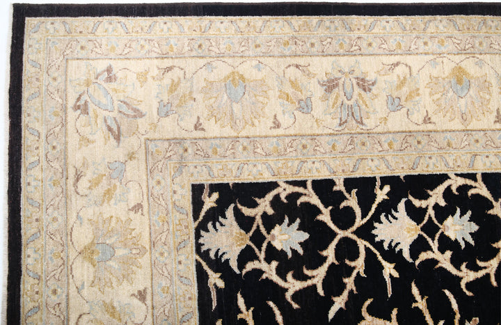 Afghan Ziegler Rug 7' 9" x 10' 9" Hand-Knotted | No. AT52515