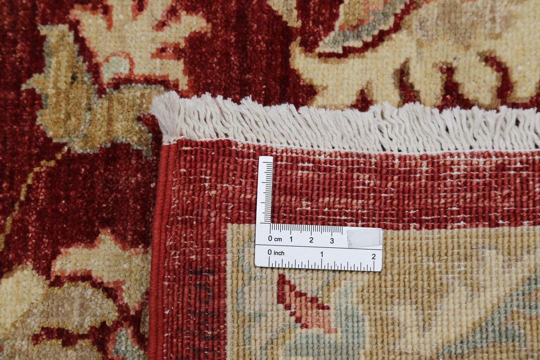 Afghan Ziegler Rug 7' 11" x 9' 1" Hand-Knotted | No. AT73848