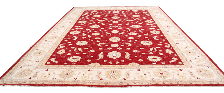 Afghan Ziegler Rug 12' 3" x 17' 1" Hand-Knotted | No. AT27926