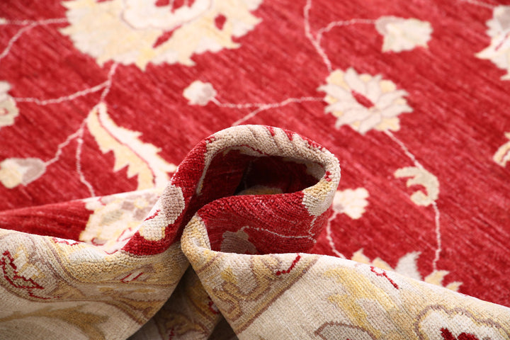 Afghan Ziegler Rug 12' 3" x 17' 1" Hand-Knotted | No. AT27926