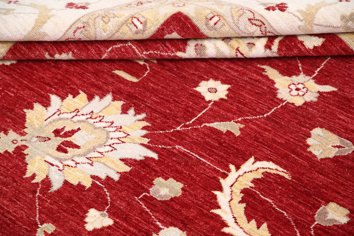 Afghan Ziegler Rug 12' 3" x 17' 1" Hand-Knotted | No. AT27926