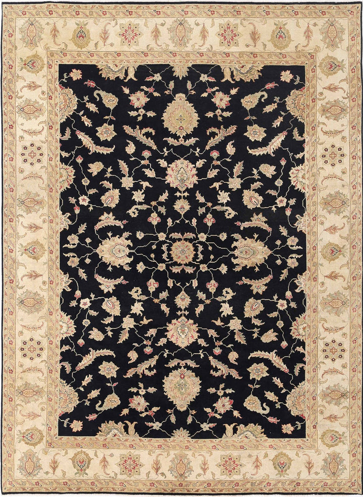 Afghan Ziegler Rug 9' 10" x 13' 6" Hand-Knotted