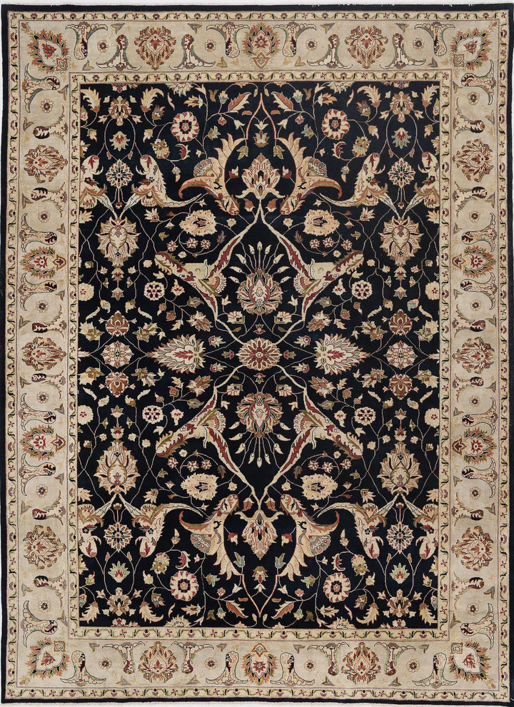 Afghan Ziegler Rug 10' 0" x 13' 8" Hand-Knotted