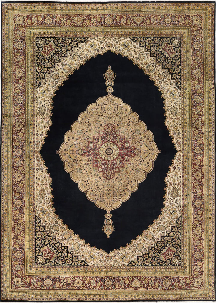 Afghan Ziegler Rug 9' 10" x 13' 7" Hand-Knotted