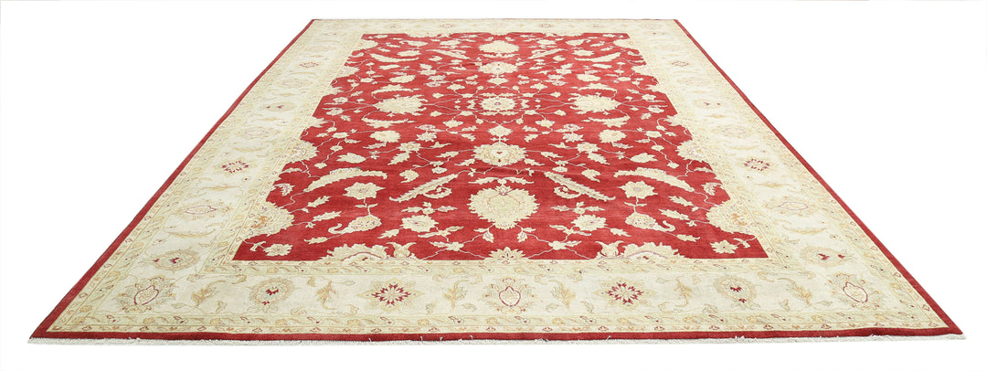 Afghan Ziegler Rug 9' 10" x 14' 0" Hand-Knotted | No. AT80745