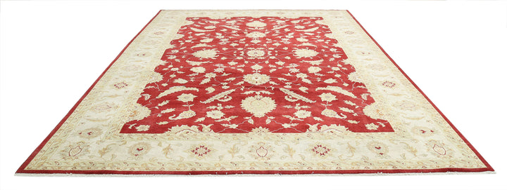 Afghan Ziegler Rug 9' 10" x 14' 0" Hand-Knotted | No. AT80745