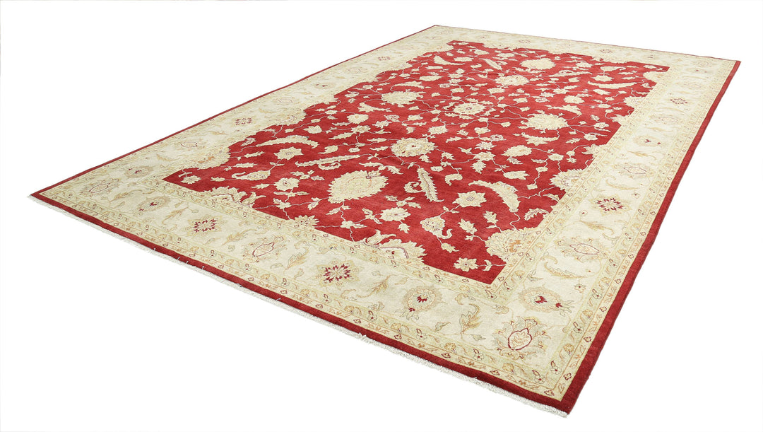 Afghan Ziegler Rug 9' 10" x 14' 0" Hand-Knotted | No. AT80745
