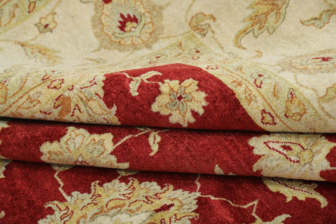 Afghan Ziegler Rug 9' 10" x 14' 0" Hand-Knotted | No. AT80745