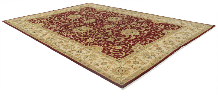 Afghan Ziegler Rug 9' 9" x 13' 10" Hand-Knotted | No. AT14521