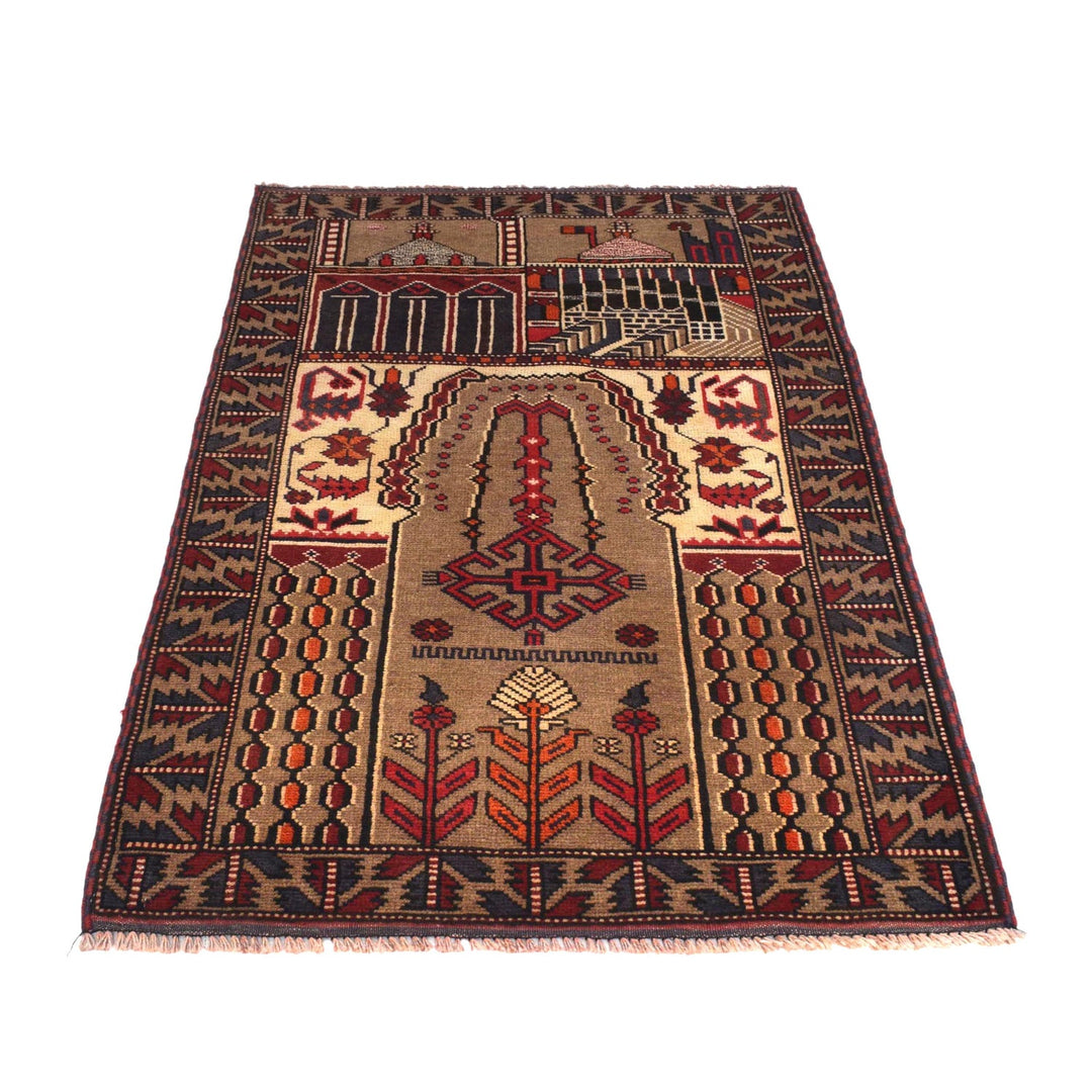 Handmade Prayer Rug 2' 9" x 4' 9" - No. AL60234