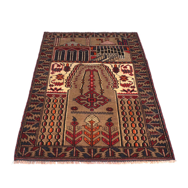 Handmade Prayer Rug 2' 9" x 4' 9" - No. AL60234