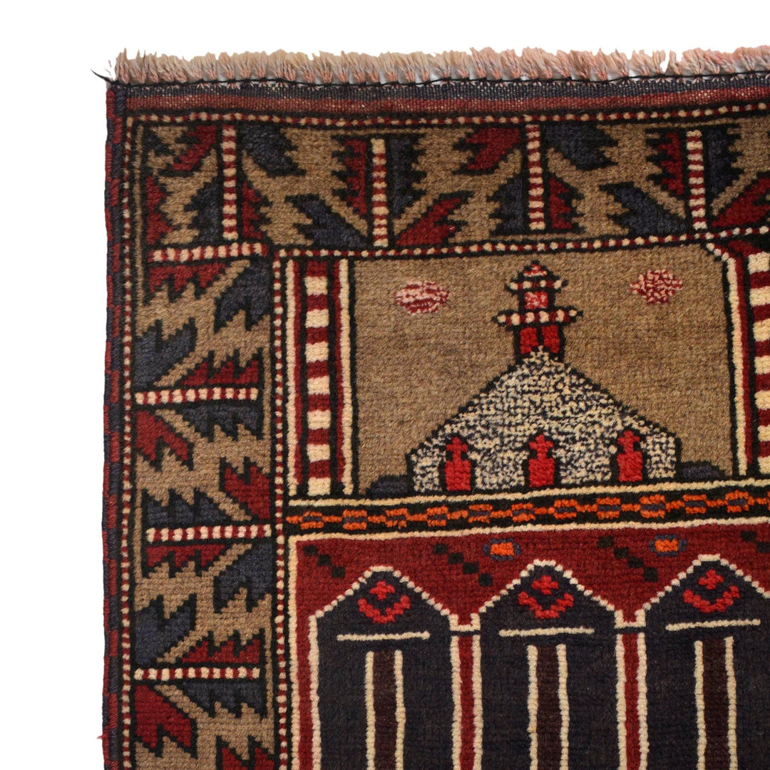 Handmade Prayer Rug 2' 9" x 4' 9" - No. AL60234