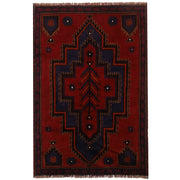 Hand Knotted Baluchi Rug 3' 1" x 4' 8" - No. AL58417