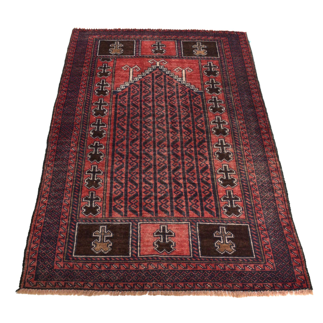 Handmade Prayer Rug 2' 7" x 4' 8" - No. AL90285
