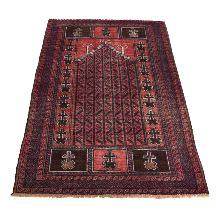 Handmade Prayer Rug 2' 7" x 4' 8" - No. AL90285