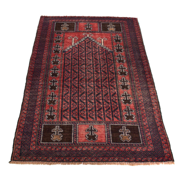 Handmade Prayer Rug 2' 7" x 4' 8" - No. AL90285