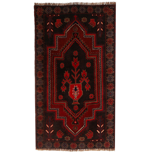 Hand Knotted Baluchi Rug 2' 9" x 4' 9" - No. AL66914