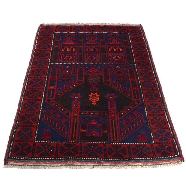 Handmade Prayer Rug 2' 9" x 4' 9" - No. AL81376