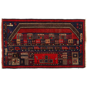 Hand Knotted Baluchi Rug 2' 12" x 4' 11" - No. AL36796