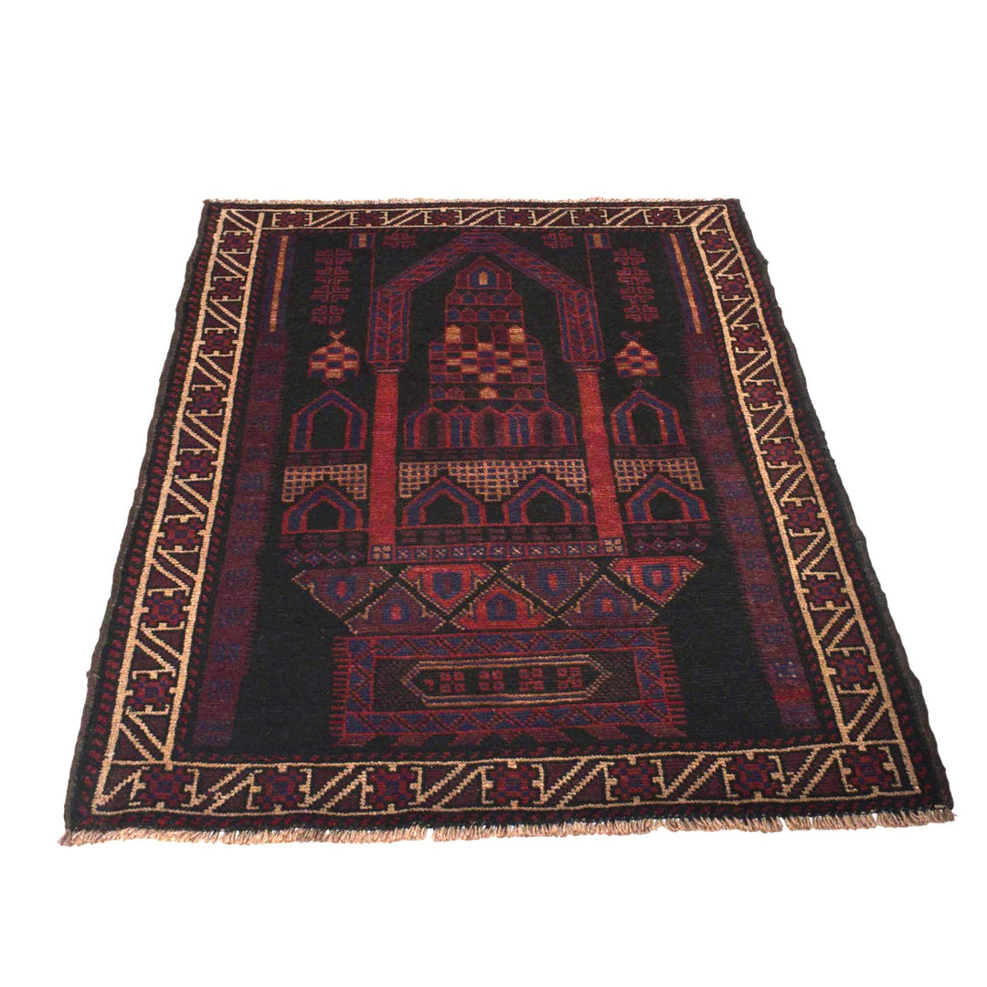 Small Prayer Carpet 3' 1" x 4' 3" - No. AL86898