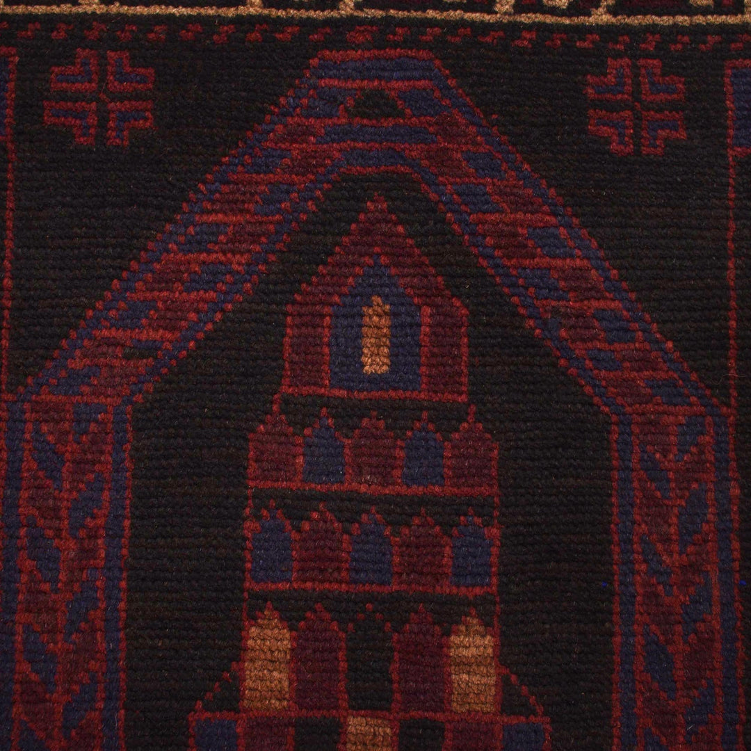 Small Prayer Carpet 3' 1" x 4' 3" - No. AL86898