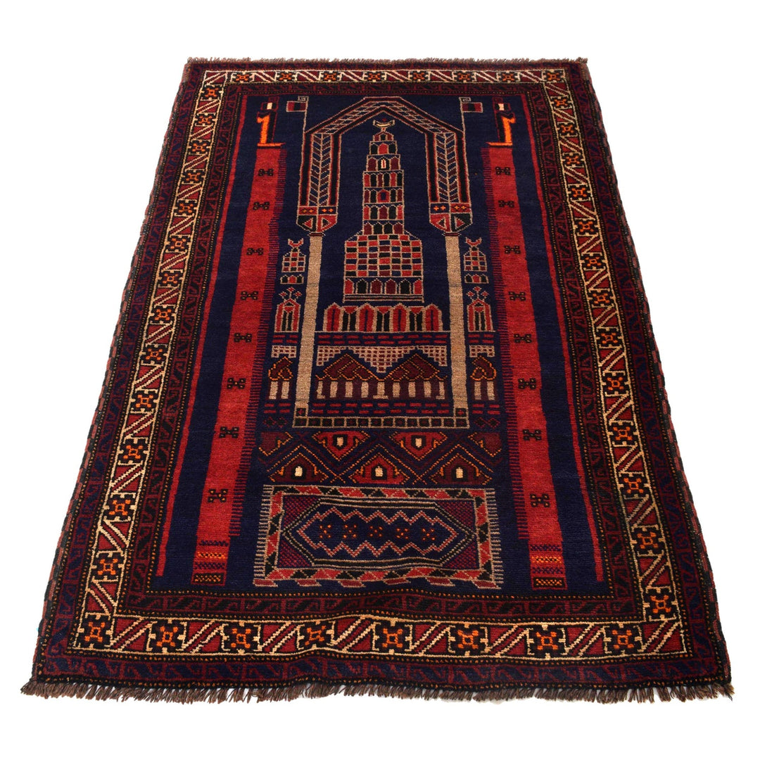 Small Prayer Carpet 3' 3" x 4' 11" - No. AL99104
