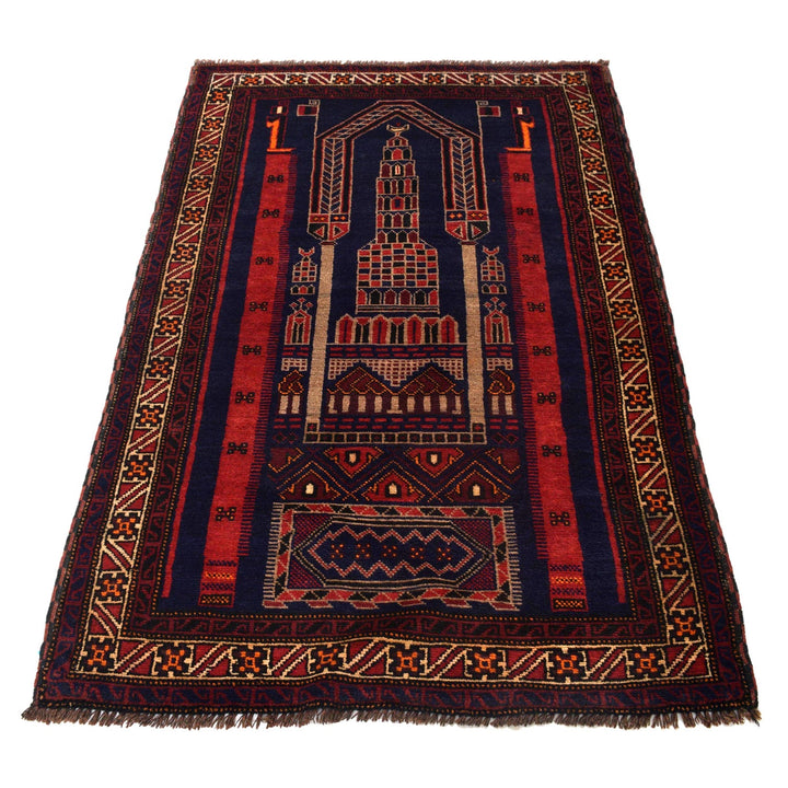 Small Prayer Carpet 3' 3" x 4' 11" - No. AL99104