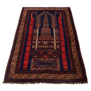 Small Prayer Carpet 3' 3" x 4' 11" - No. AL99104