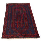Navy Blue Baluchi Rug 2' 12" x 4' 2" - No. AL79837